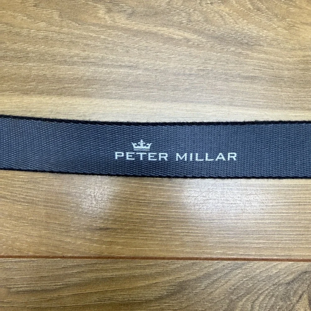 Peter Millar Web Belt Streamsong Golf Club Mens 44 Blue Sports Business Casual
